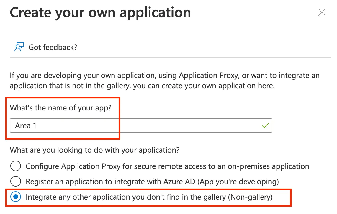 Give your application a descriptive name